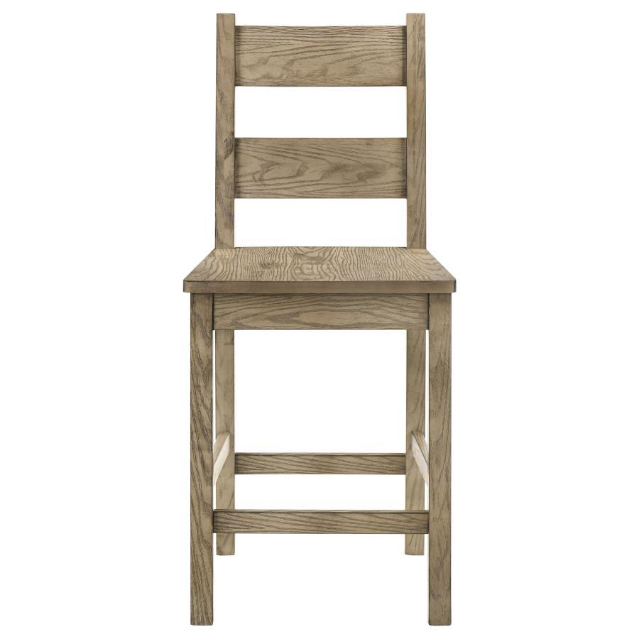 Cardova - Counter Height Dining Chair (Set of 2) - Vineyard Oak Chair Sets by Coaster Fine Furniture - Walls Furniture & Mattress