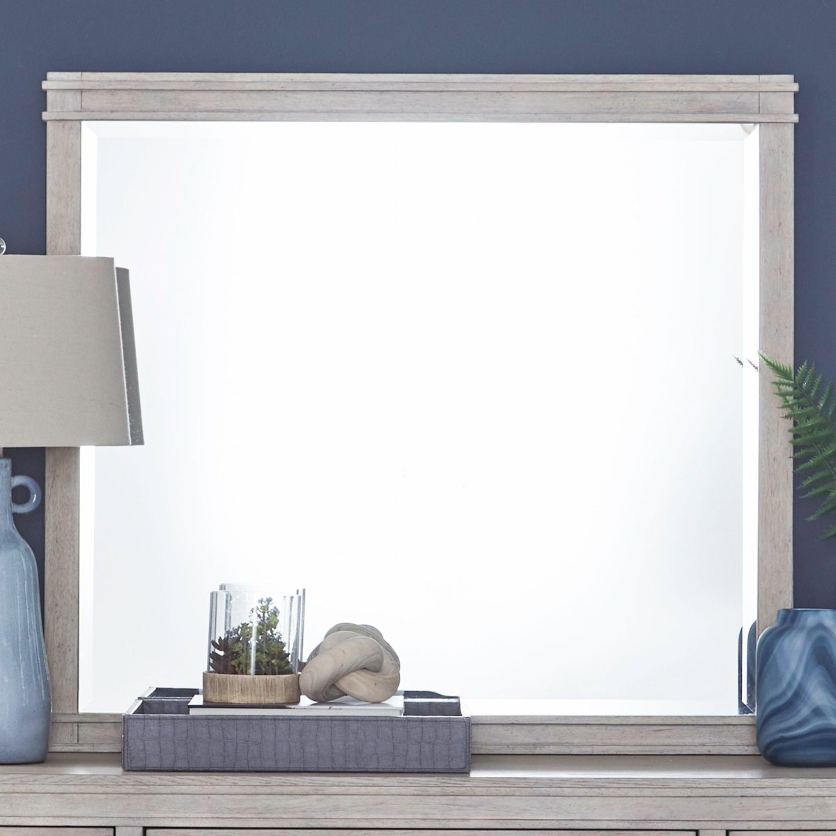 New Haven - Dresser & Mirror - White Dresser & Mirror by Liberty Furniture - Walls Furniture & Mattress