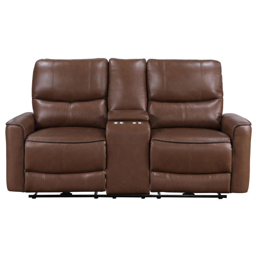 Greenfield - Upholstered Power Reclining Loveseat Reclining Loveseats by Coaster Fine Furniture - Walls Furniture & Mattress