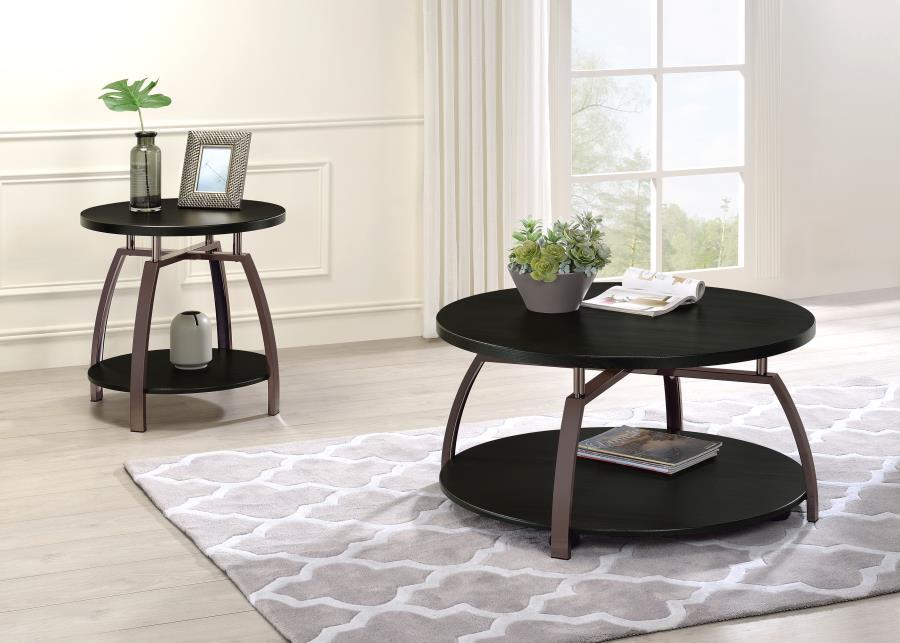 Dacre - Round Coffee And End Table Set Table Sets by Coaster Fine Furniture - Walls Furniture & Mattress
