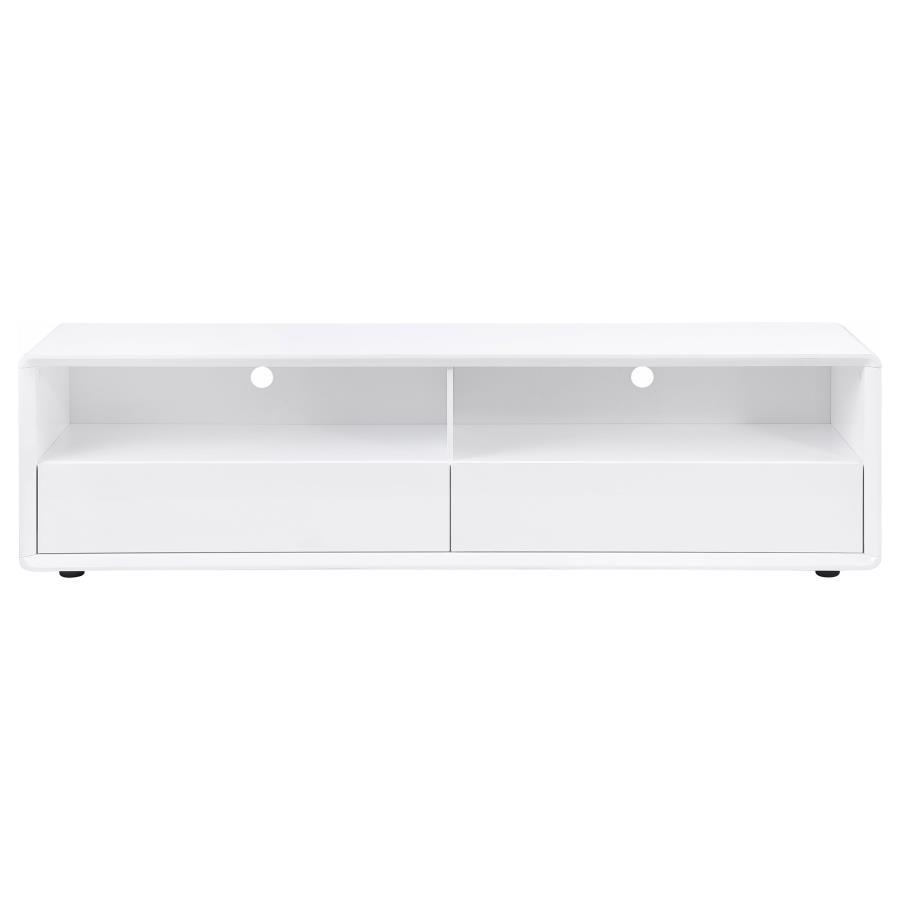 Ellice - TV Stand Media Console - White TV Stands by Coaster Fine Furniture - Walls Furniture & Mattress