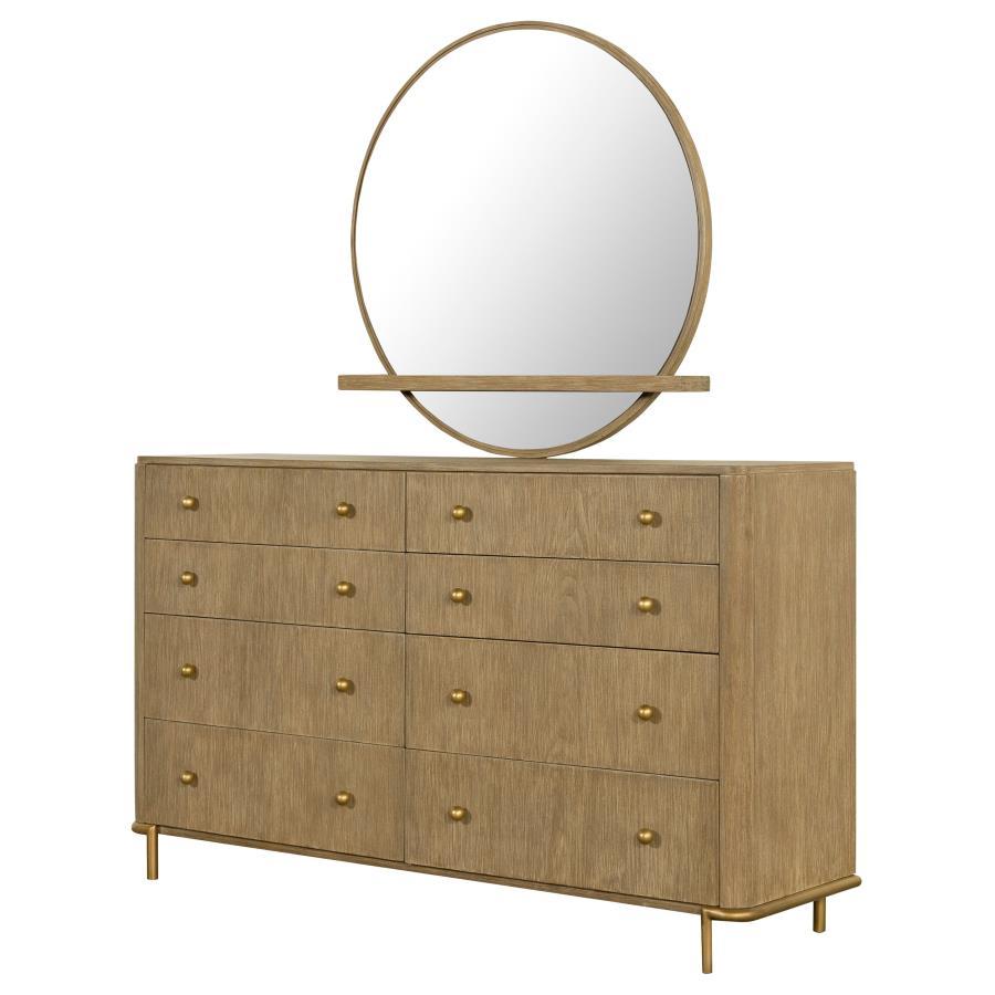 Arini - 8 - Drawer Bedroom Dresser With Mirror Dresser & Mirror by CoasterElevations - Walls Furniture & Mattress