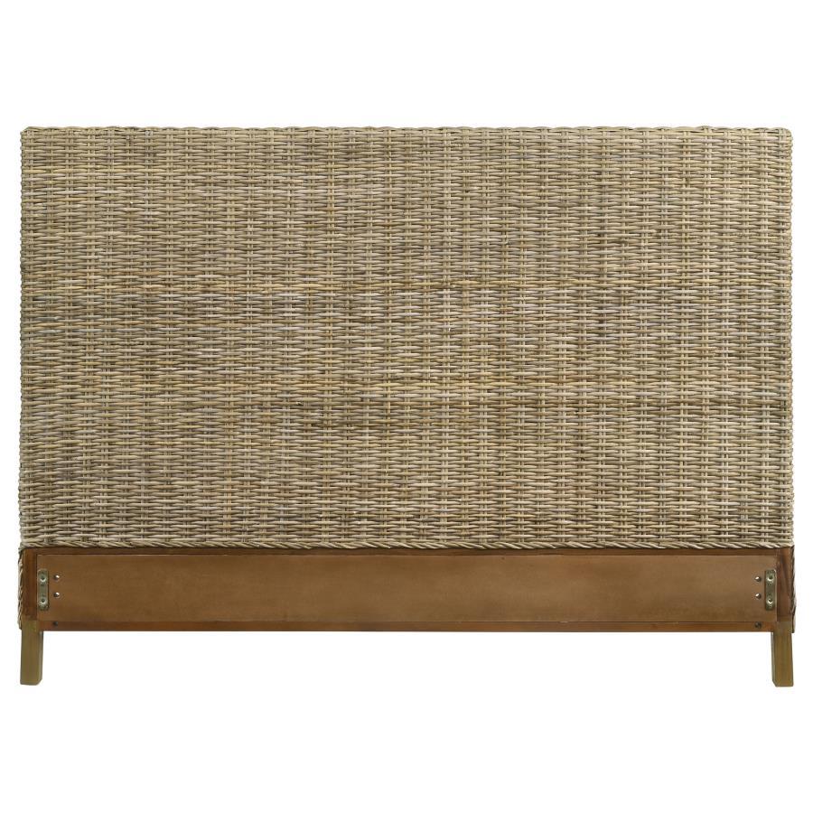 Zyla - Woven Rattan Panel Headboard Upholstered Headboards by Coaster Fine Furniture - Walls Furniture & Mattress
