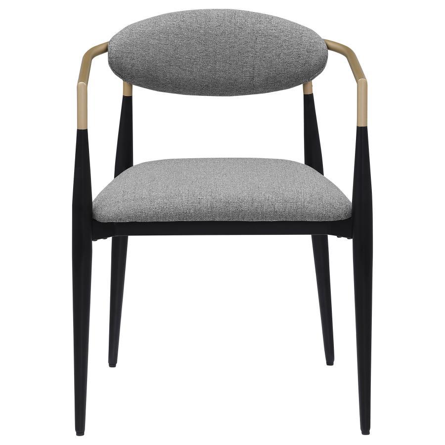 Alexis - Fabric Upholstered Dining Arm Chair (Set of 2) Chair Sets by Coaster Fine Furniture - Walls Furniture & Mattress