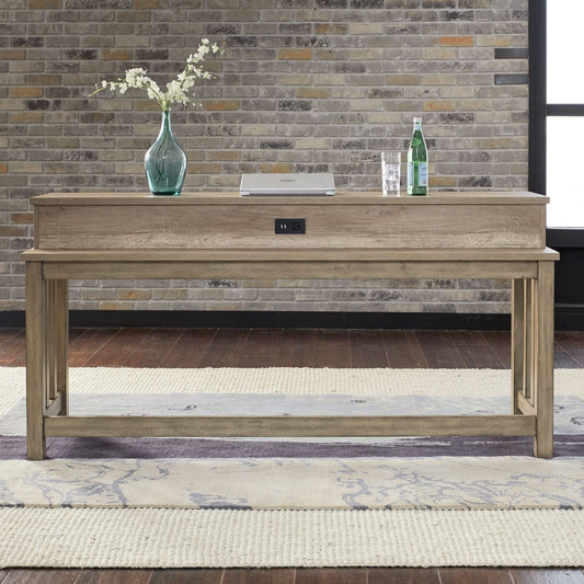 Sun Valley - Console Bar Table - Light Brown Console Tables by Liberty Furniture - Walls Furniture & Mattress