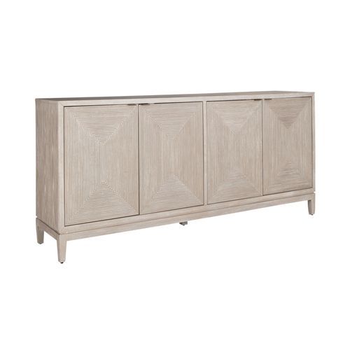 Kinsley - 4 Door Accent Cabinet - Beige Accent Cabinets by Liberty Furniture - Walls Furniture & Mattress