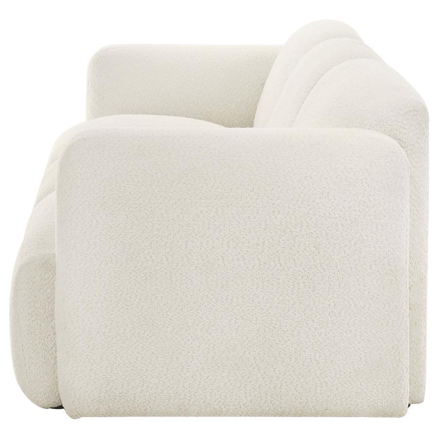 Dorset - Fabric Upholstered Round Track Arm Sofa Stationary Sofas by Coaster Fine Furniture - Walls Furniture & Mattress