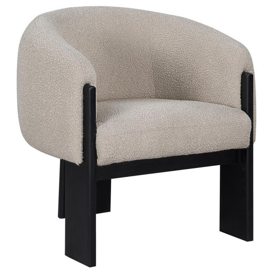 Valdez - Boucle Upholstered Barrel Back Accent Chair Accent Chairs by CoasterEveryday - Walls Furniture & Mattress