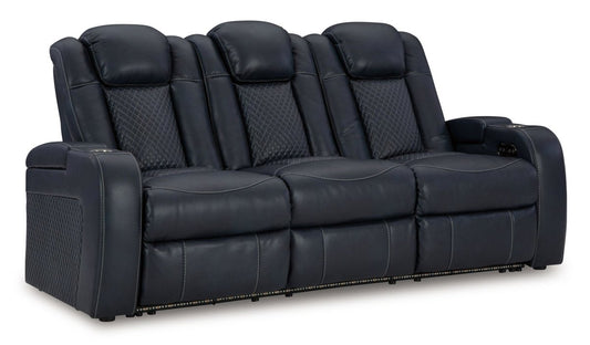 Fyne - dyme - Power Reclining Sofa With Adj Headrest Reclining Sofas by Signature Design by Ashley® - Walls Furniture & Mattress