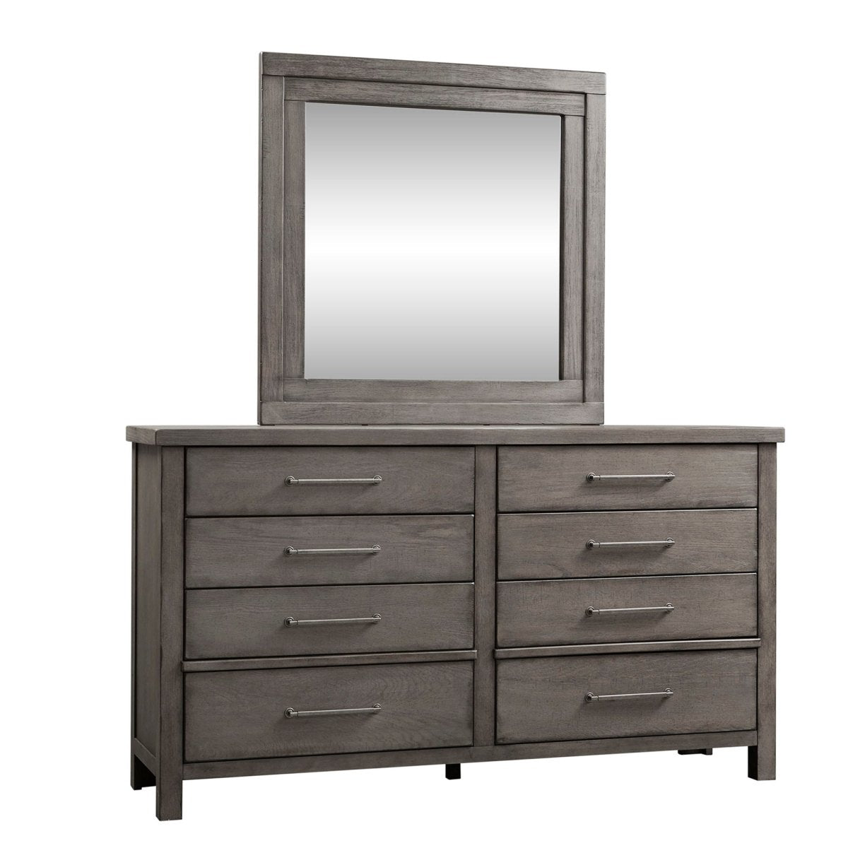 Modern Farmhouse - Dresser & Mirror Dresser & Mirror by Liberty Furniture - Walls Furniture & Mattress