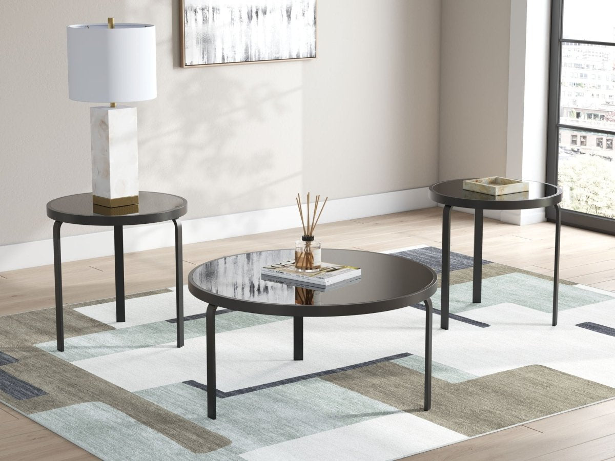 Dorylin - Black - Occasional Table Set (Set of 3) Table Sets by Signature Design by Ashley® - Walls Furniture & Mattress