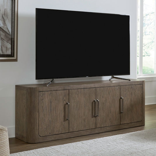 South Bend - 82" TV Console - Brown TV Stands by Liberty Furniture - Walls Furniture & Mattress