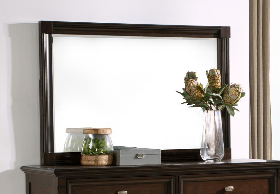 Andover - Dresser Mirror - Dark Oak Bedroom Mirrors by Coaster Fine Furniture - Walls Furniture & Mattress