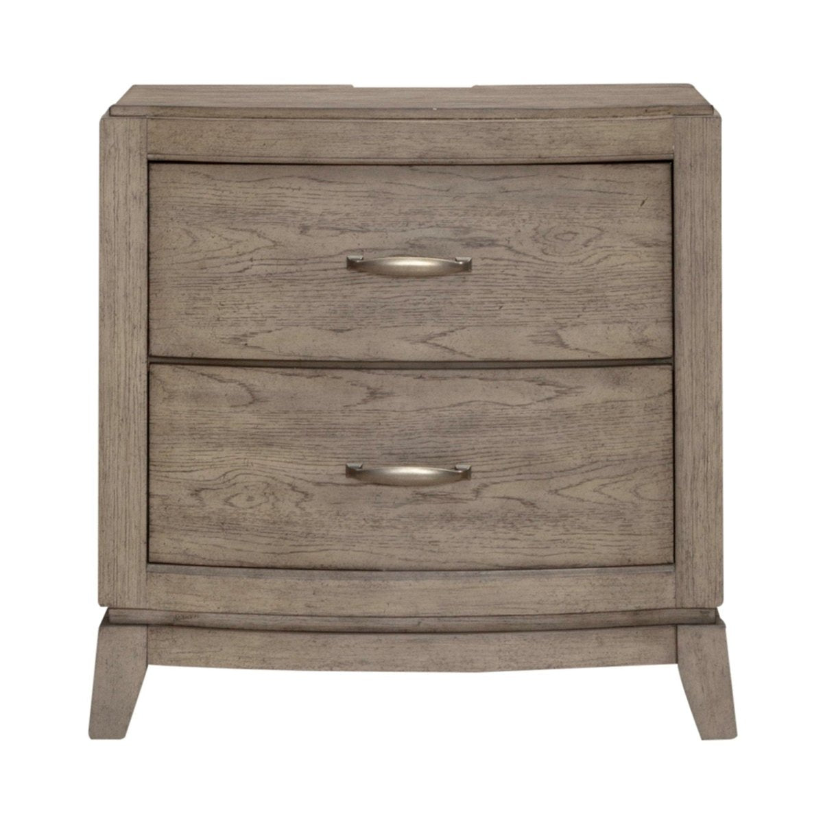 Avalon - Nightstand With Charging Station - Burnished Beige Nightstands w/ Charging Stations by Liberty Furniture - Walls Furniture & Mattress