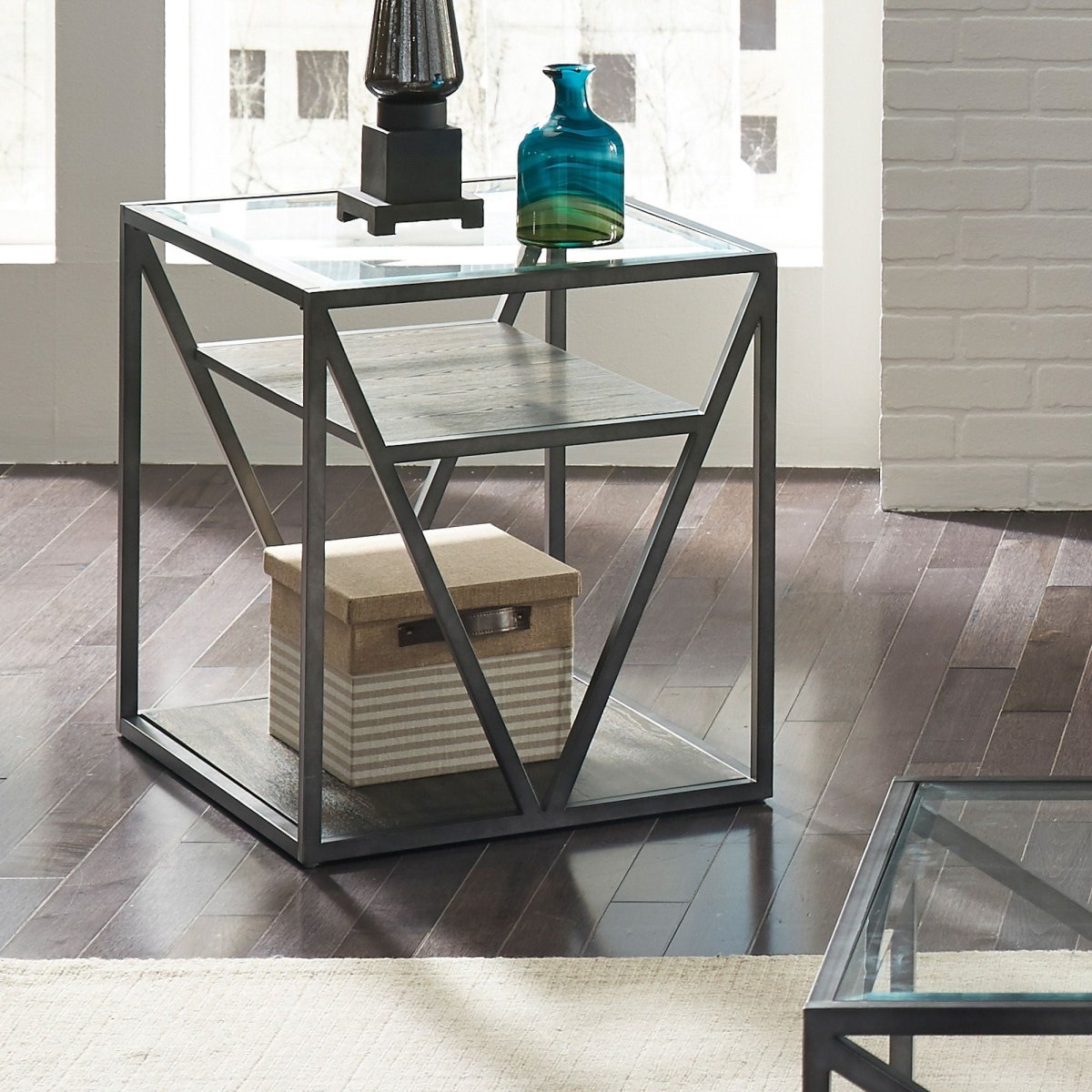 Arista - End Table - Dark Gray End Tables by Liberty Furniture - Walls Furniture & Mattress