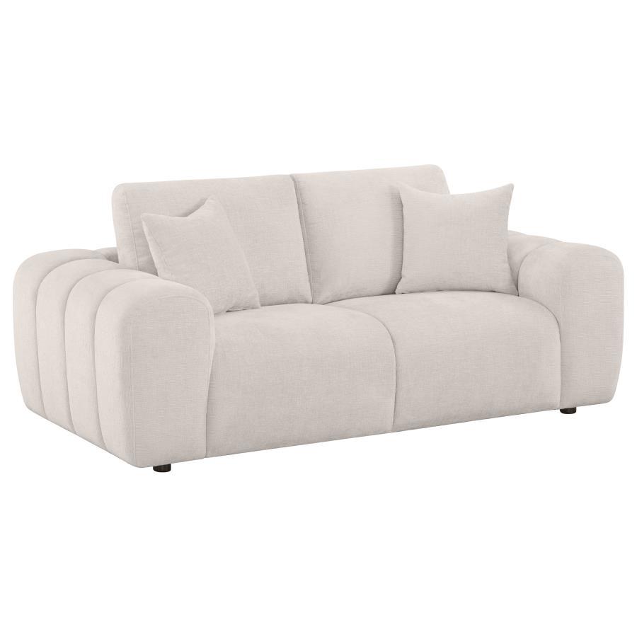 Burnett - Chenille Upholstered Sofa Set Stationary Sofas & Loveseats by Coaster Fine Furniture - Walls Furniture & Mattress