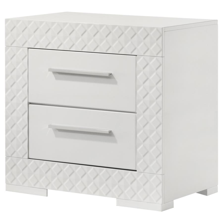 Ives - 2 - Drawer Nightstand Bedside Table Accent Nightstands by Coaster Fine Furniture - Walls Furniture & Mattress