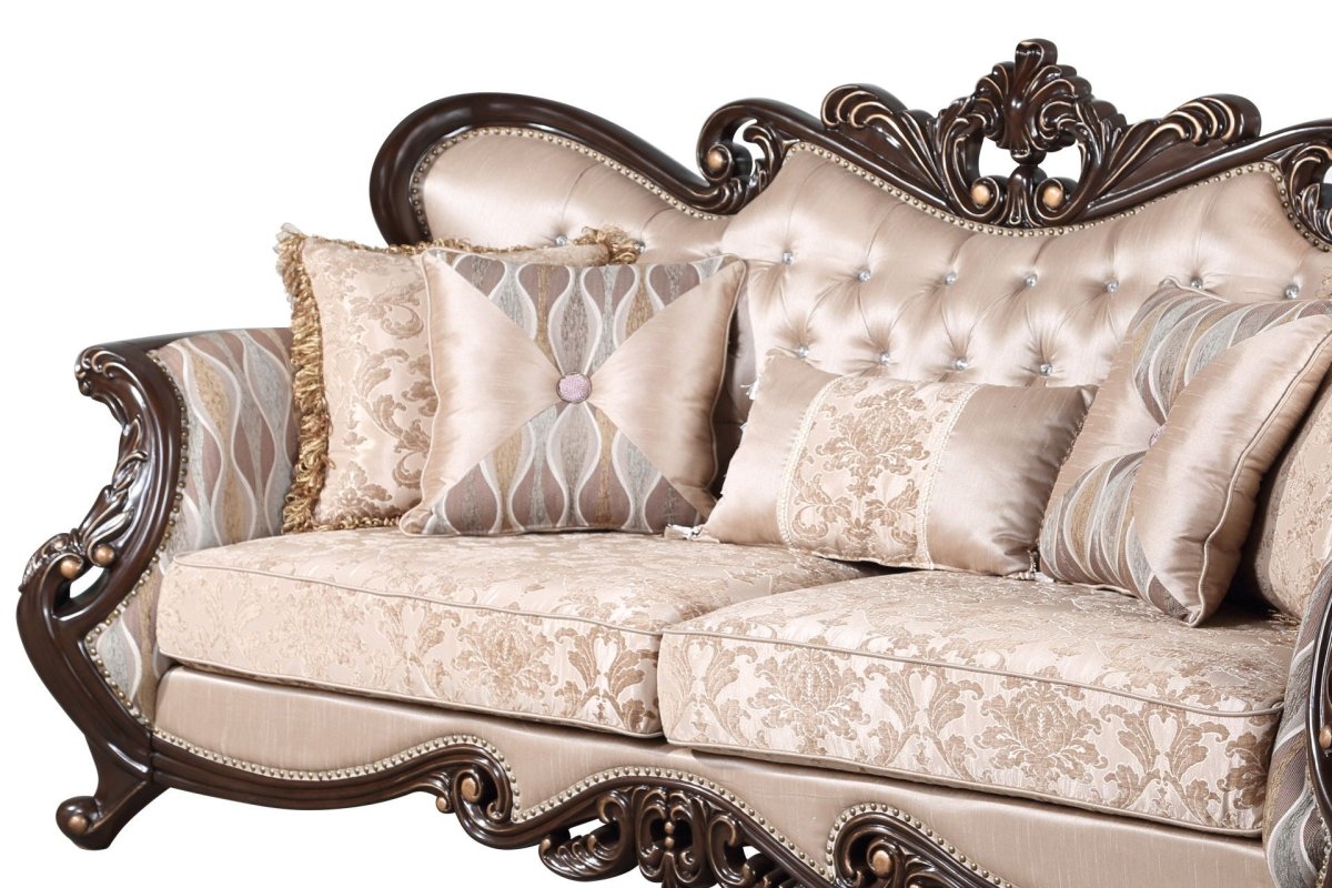 Constantine - Sofa (KD) - Red / Cherry Stationary Sofas by New Classic - Walls Furniture & Mattress