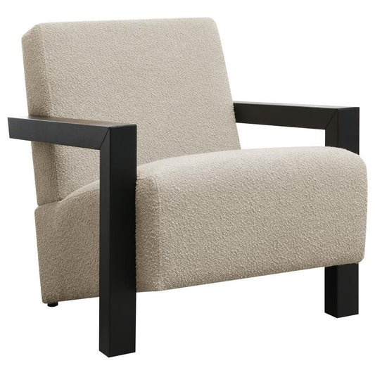Fitzroy - Boucle Upholstered Accent Arm Chair Arm Chairs by Coaster Fine Furniture - Walls Furniture & Mattress