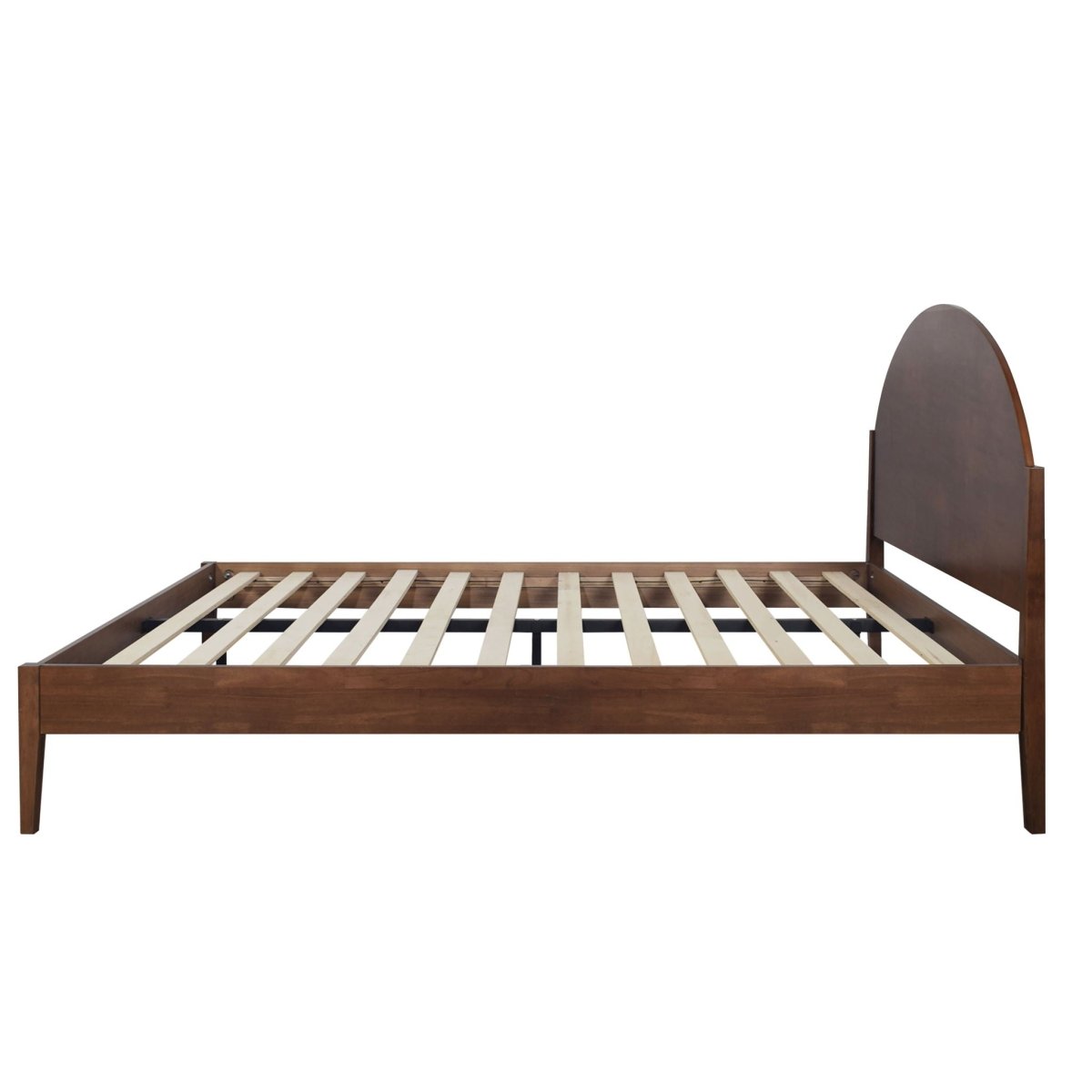 Rowland - 5/0 Queen Platform Bed Only - Walnut Platform Beds by New Classic - Walls Furniture & Mattress