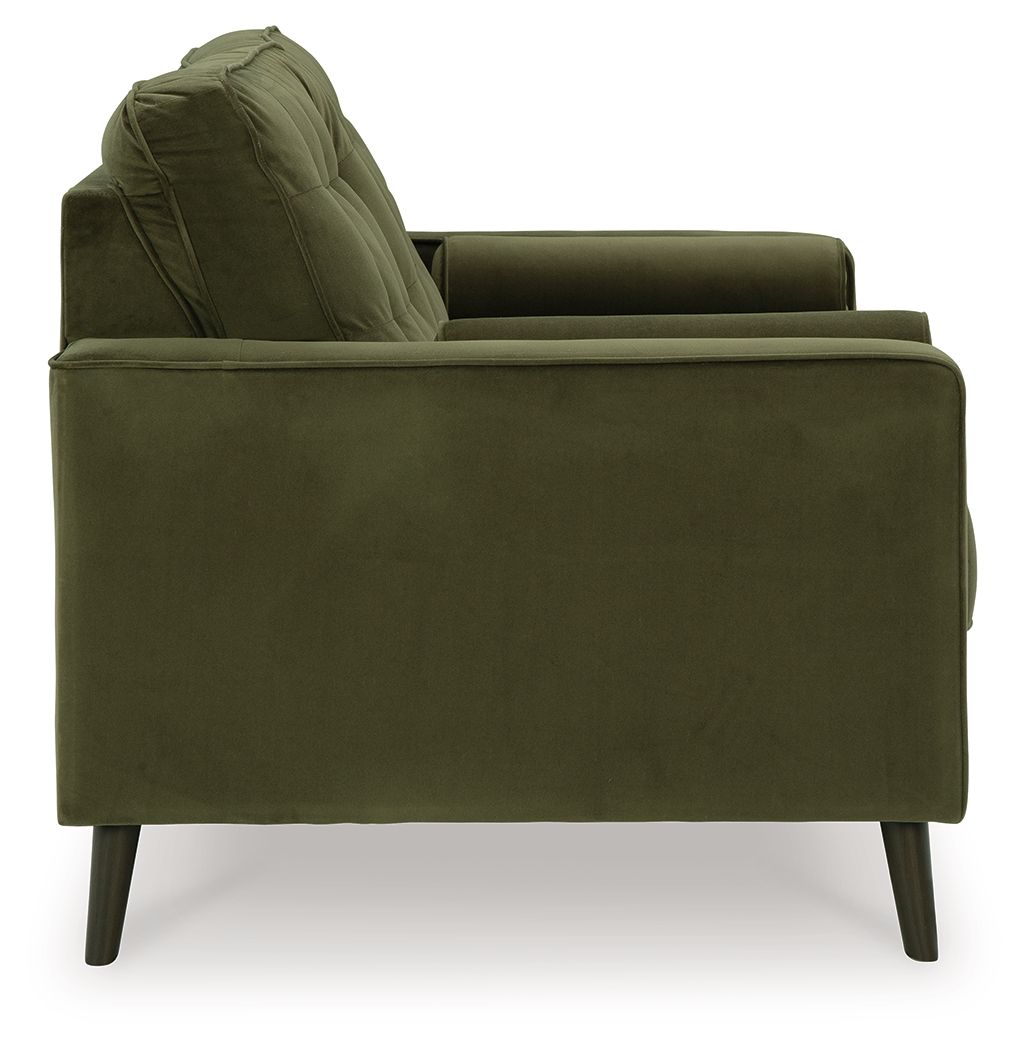 Reveon Lakes - Olive - Loveseat Stationary Loveseats by Ashley® - Walls Furniture & Mattress