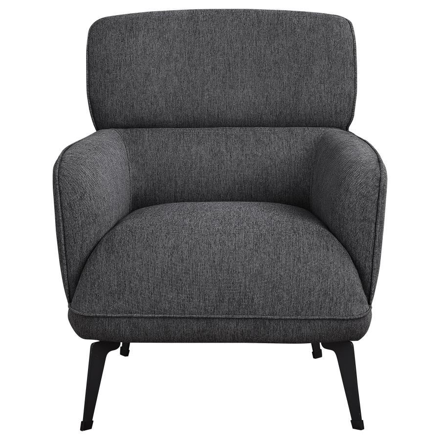 Andrea - Upholstered Crecent Arm Accent Chair Arm Chairs by Coaster Fine Furniture - Walls Furniture & Mattress
