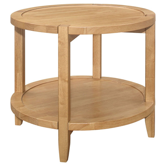 Camillo - Round Solid Wood Table End Tables by Coaster Fine Furniture - Walls Furniture & Mattress