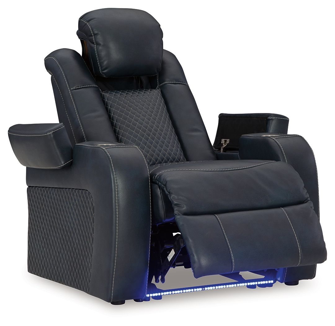 Fyne - dyme - Power Recliner/Adj Headrest Reclining Chairs by Signature Design by Ashley® - Walls Furniture & Mattress