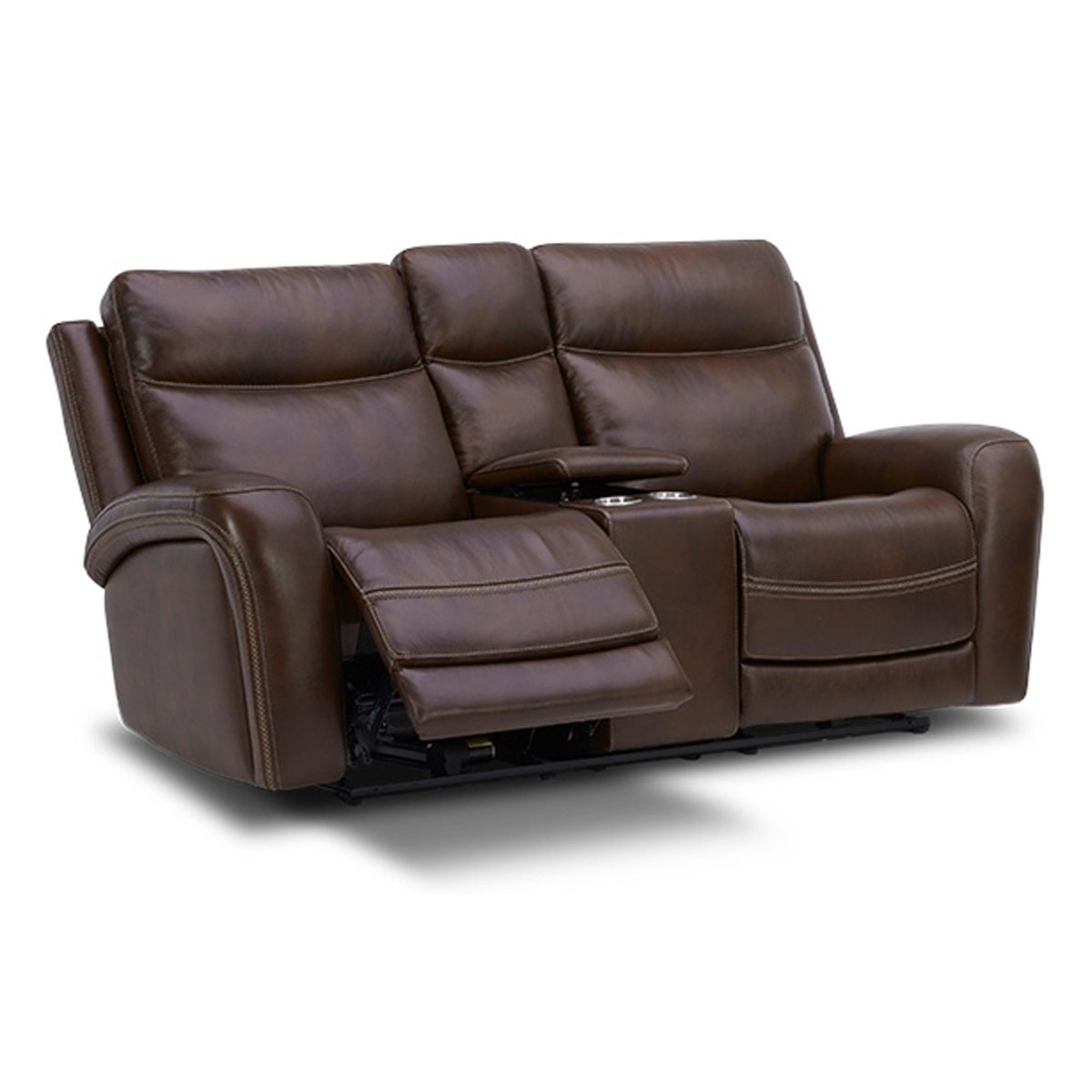 Blair - Loveseat With Console P2 & ZG - Cognac Reclining Loveseats by Liberty Furniture - Walls Furniture & Mattress