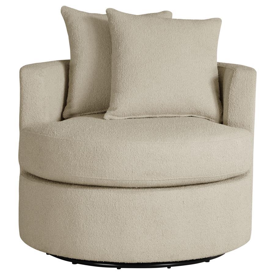 Debbie - Upholstered Swivel Accent Chair Swivel Chairs by CoasterEveryday - Walls Furniture & Mattress