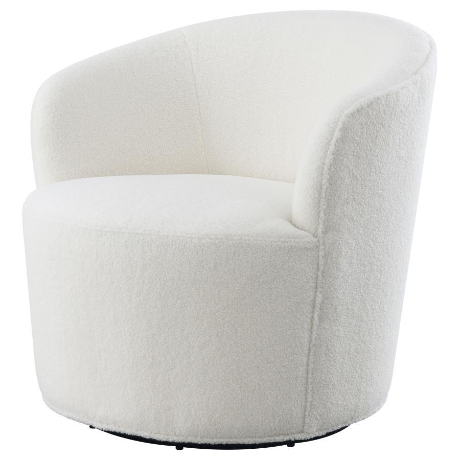Joyce - Upholstered Barrel Back Swivel Chair Swivel Chairs by CoasterEssence - Walls Furniture & Mattress
