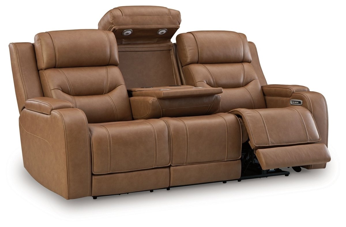 Knightington - Power Reclining Sofa With Audio Seating Reclining Sofas by Signature Design by Ashley® - Walls Furniture & Mattress