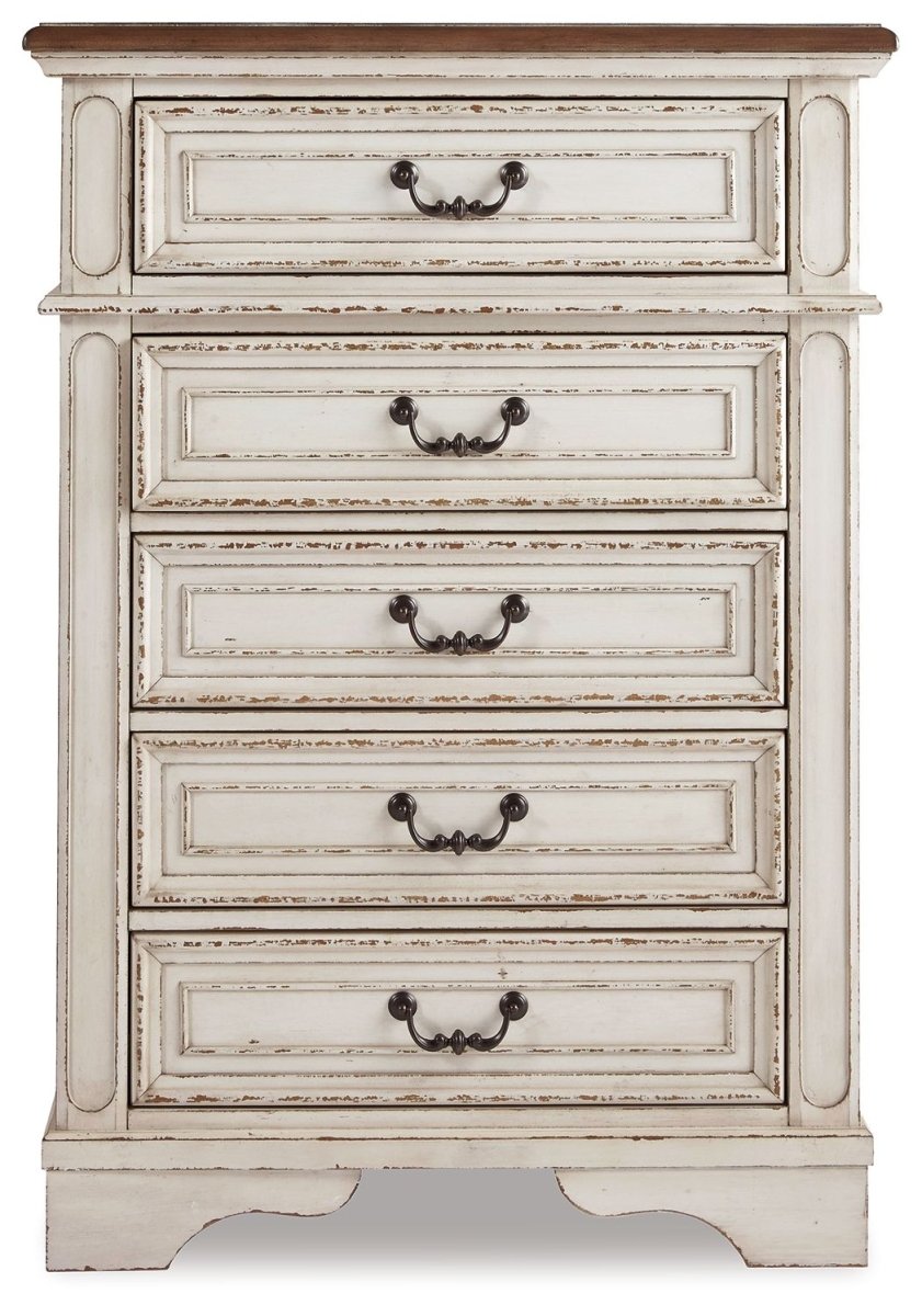 Realyn - Chest - Chipped White Accent Chests by Signature Design by Ashley® - Walls Furniture & Mattress