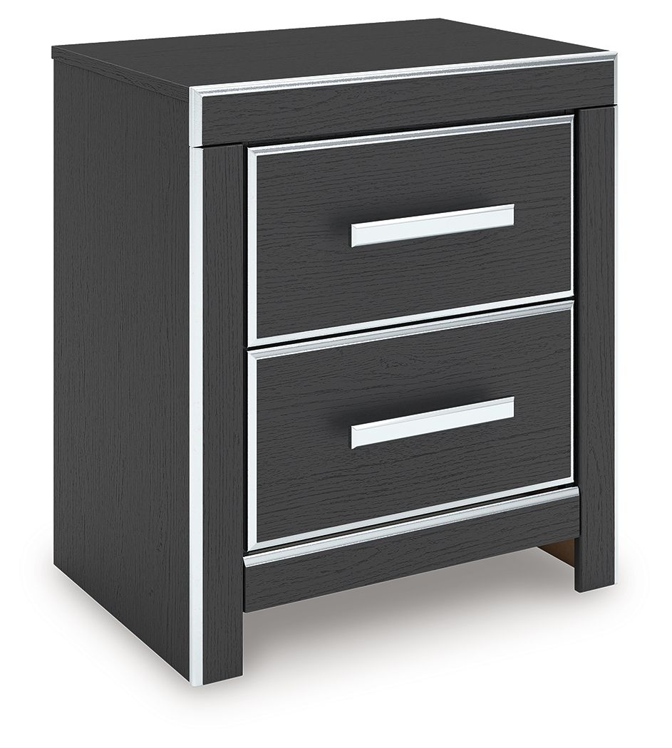 Zuraleus - Two Drawer Night Stand Nightstands w/ Charging Stations by Signature Design by Ashley® - Walls Furniture & Mattress