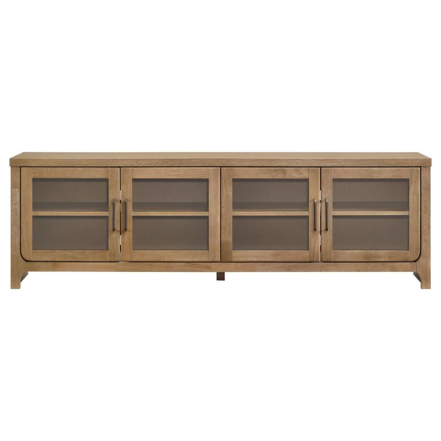 Brenham - 79" 4 - Door TV Stand Media Console - Washed Oak TV Stands by Coaster Fine Furniture - Walls Furniture & Mattress