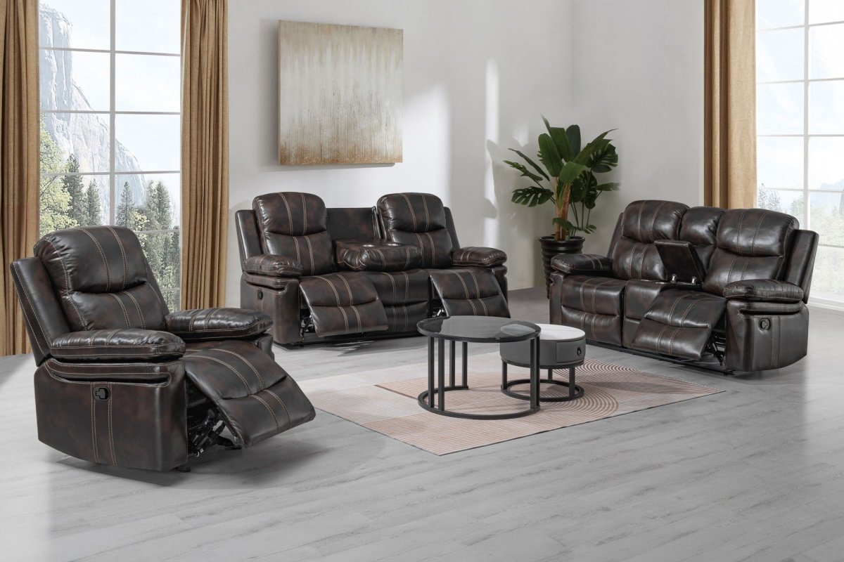 Kellen - Reclining Sofa Set Reclining Sofas & Loveseats by New Classic - Walls Furniture & Mattress