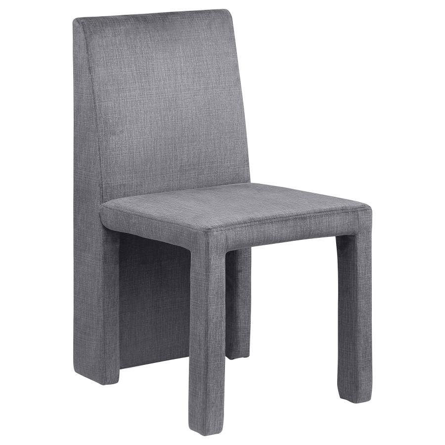 Tordera - Velvet Upholstered Dining Side Chair (Set of 2) - Gray Chair Sets by Coaster Fine Furniture - Walls Furniture & Mattress