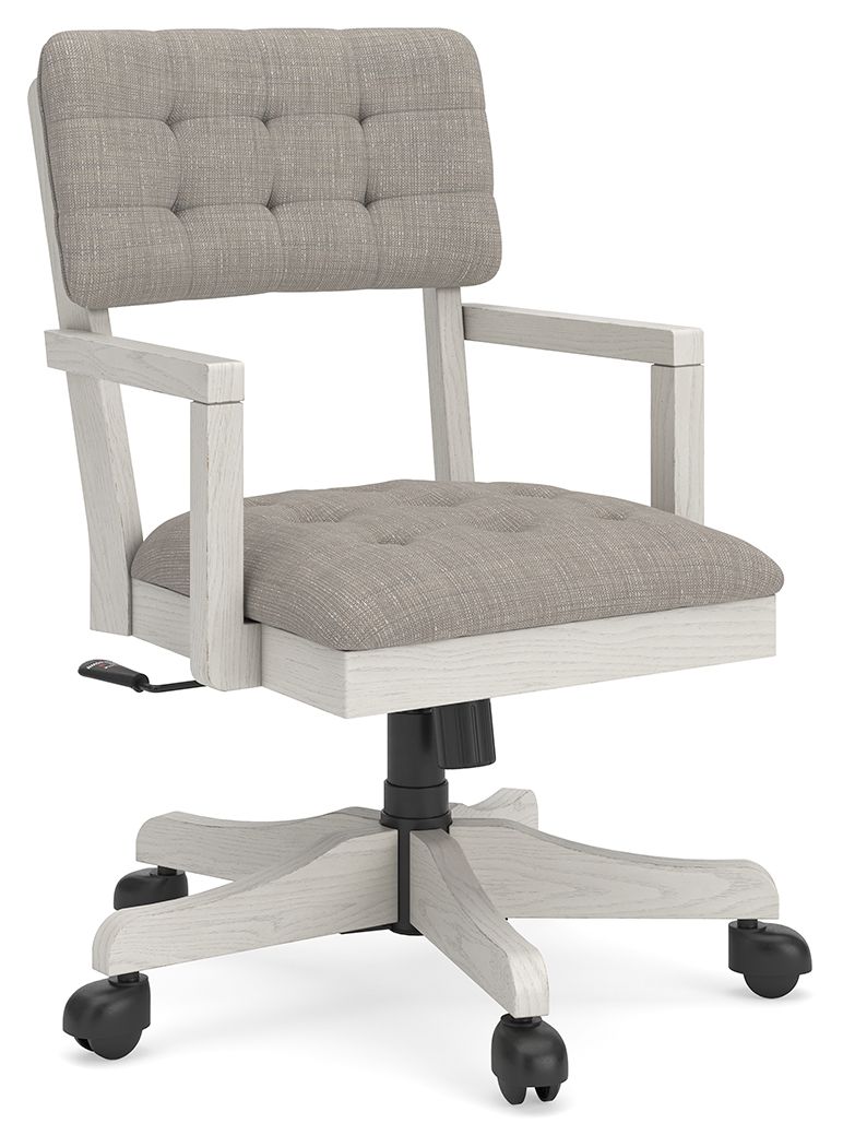 Robbinsdale - Home Office Desk Chair - Antique White Desk Chairs by Signature Design by Ashley® - Walls Furniture & Mattress