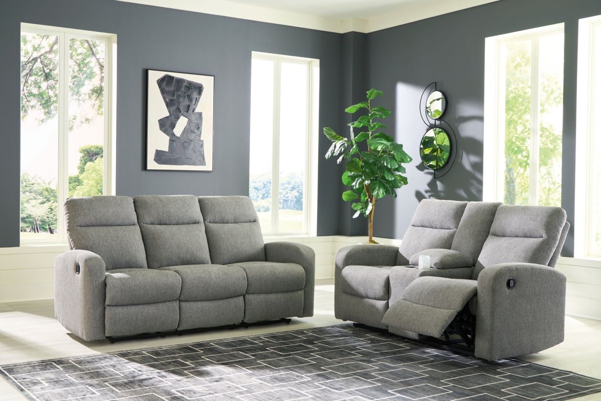 Gauntlet - 2 Pc. - Reclining Sofa And Loveseat - Sterling Reclining Sofas & Loveseats by Signature Design by Ashley® - Walls Furniture & Mattress