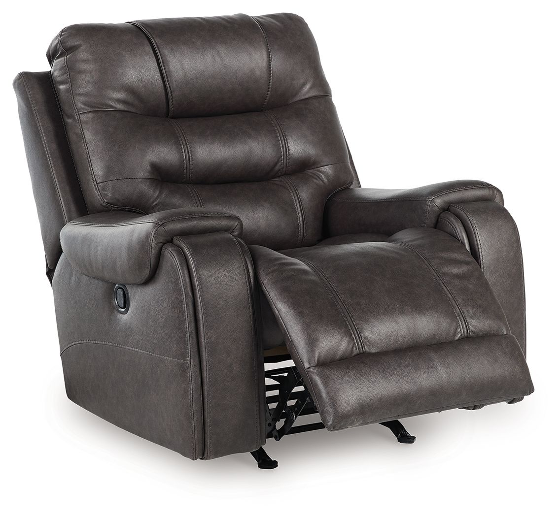 Femley - Rocker Recliner - Smoke Rocker Chairs by Signature Design by Ashley® - Walls Furniture & Mattress