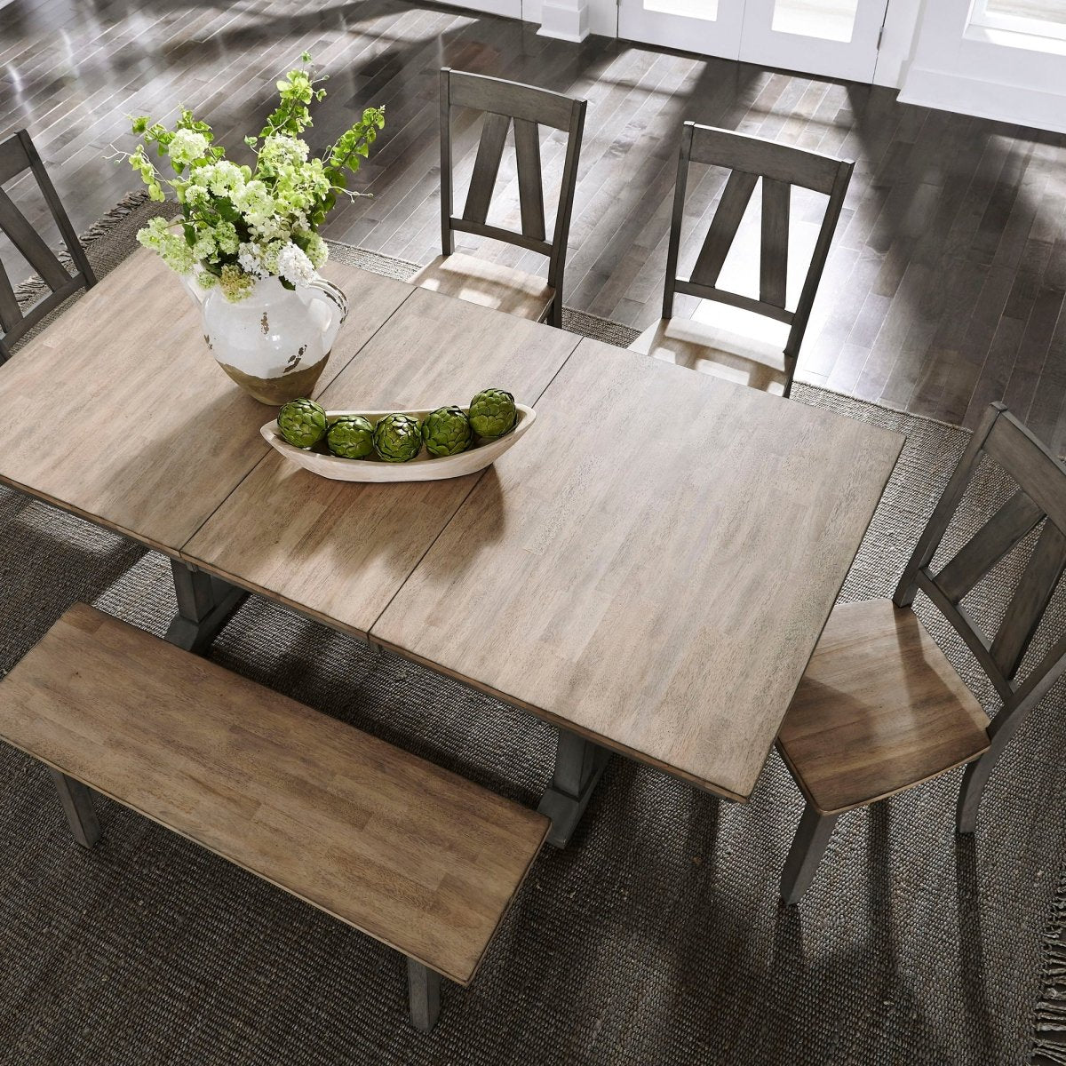 Lindsey Farm - Trestle Table Dining Tables by Liberty Furniture - Walls Furniture & Mattress