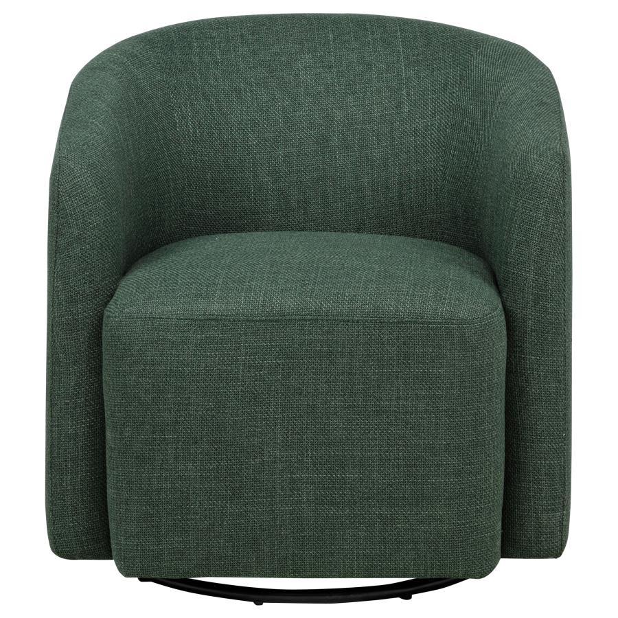 Mossbrook - Fabric Upholstered Swivel Accent Chair Swivel Chairs by Coaster Fine Furniture - Walls Furniture & Mattress