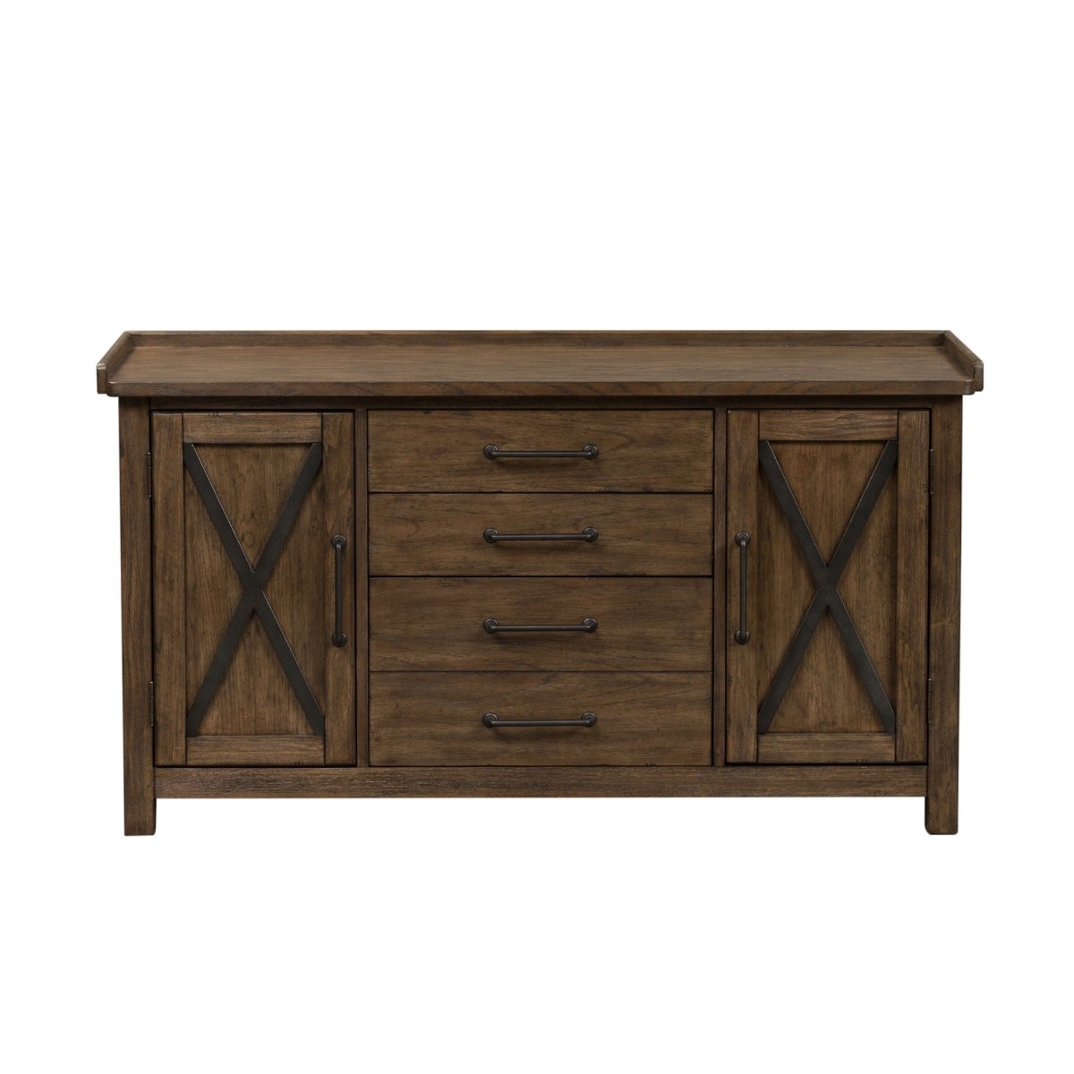 Sonoma Road - Small Credenza - Light Brown Credenzas by Liberty Furniture - Walls Furniture & Mattress
