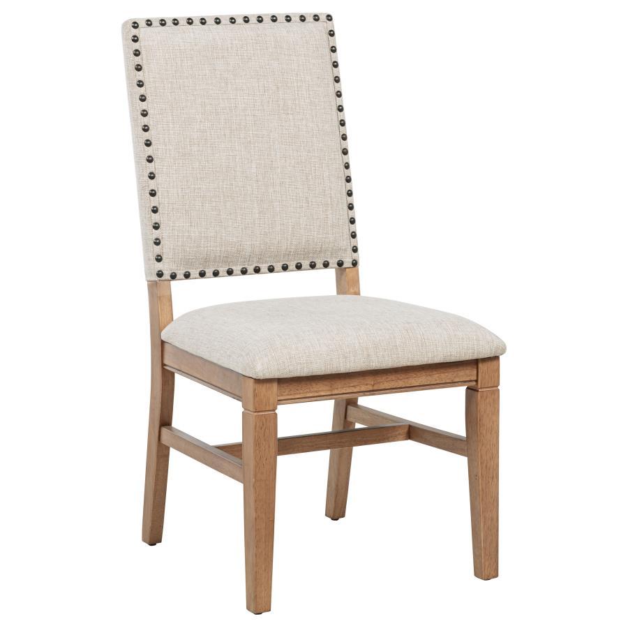 Middleton - Upholstered Dining Side Chair Beige (Set of 2) - Natural Chair Sets by Coaster Fine Furniture - Walls Furniture & Mattress