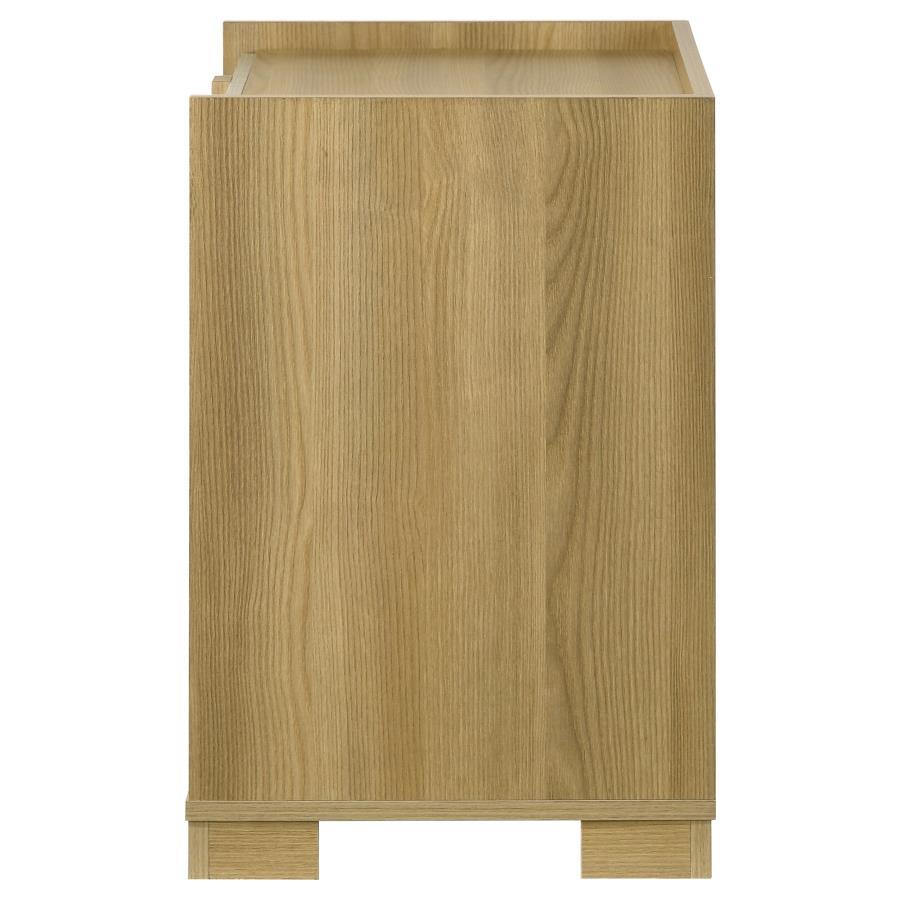 Hyland - 2 - Drawer Nightstand Bedside Table - Natural Accent Nightstands by Coaster Fine Furniture - Walls Furniture & Mattress