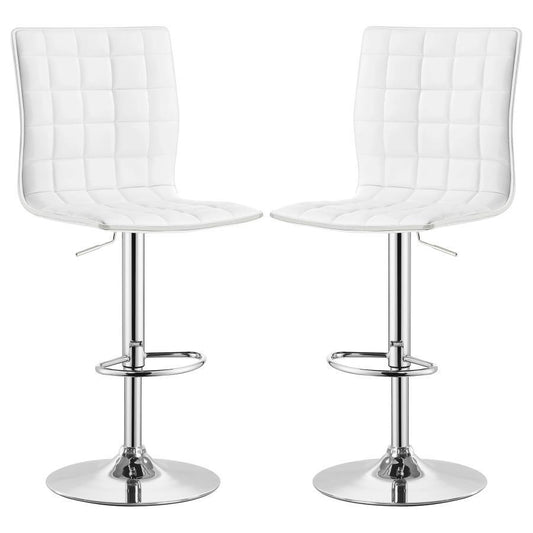 Ashbury - Upholstered Adjustable Bar Stool (Set of 2) Stool Sets by CoasterEveryday - Walls Furniture & Mattress