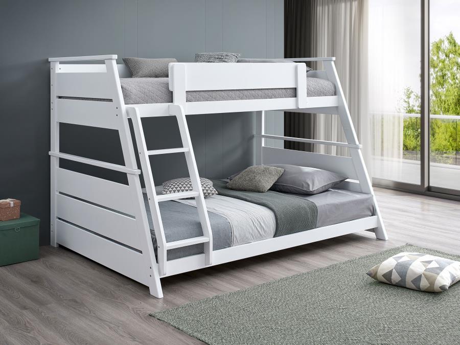 Holden - Wood Veneer Bunk Bed Bunk Beds by Coaster Fine Furniture - Walls Furniture & Mattress