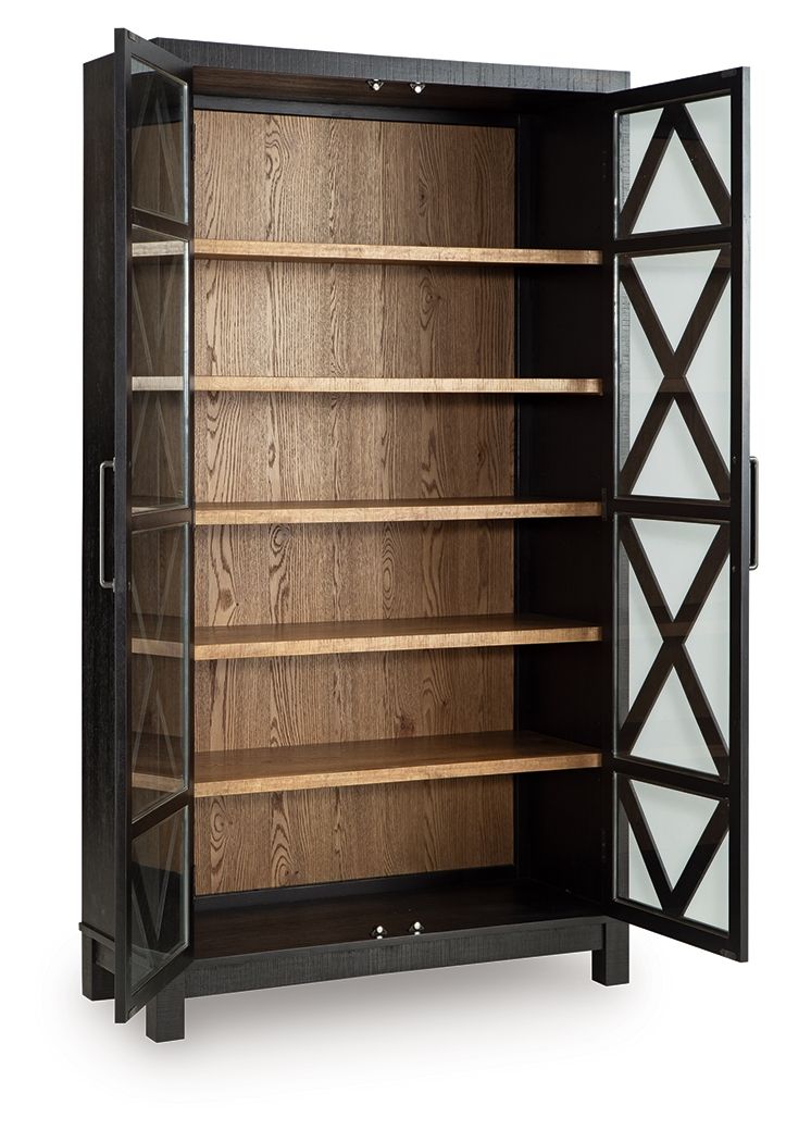 Christop - Accent Cabinet - Black / Brown Accent Cabinets by Signature Design by Ashley® - Walls Furniture & Mattress