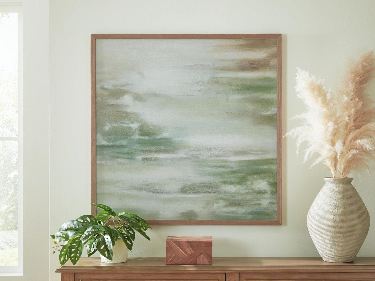Daybourne - Wall Art - Green / Brown / White Canvas Art by Signature Design by Ashley® - Walls Furniture & Mattress