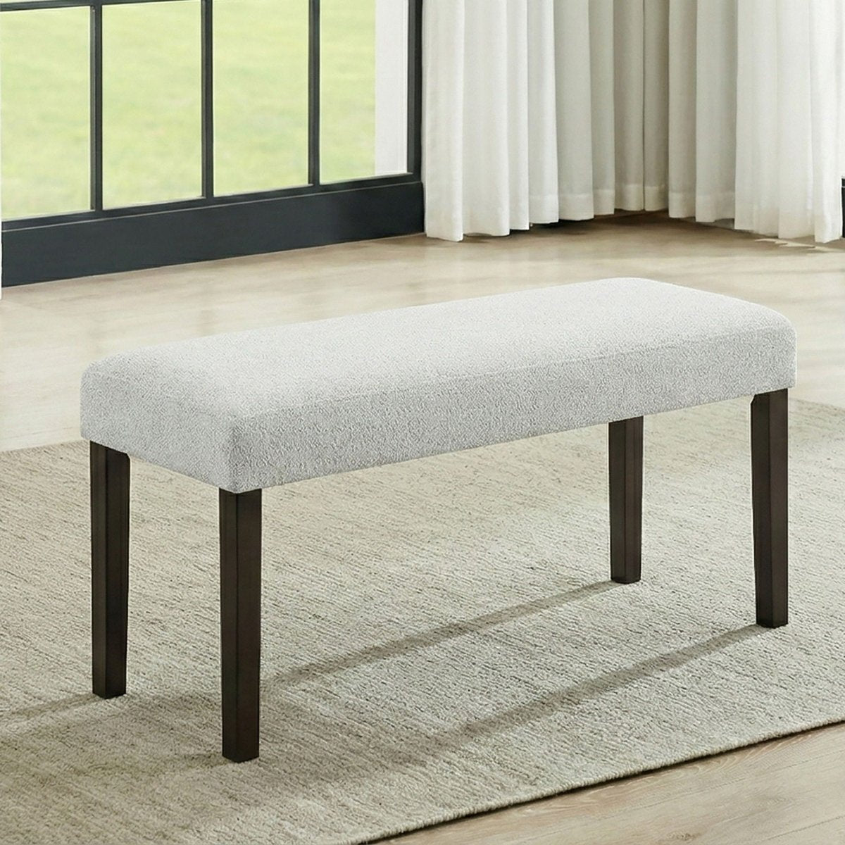 Carissa - Dining Bench - Stone Upholstered Benches by New Classic - Walls Furniture & Mattress